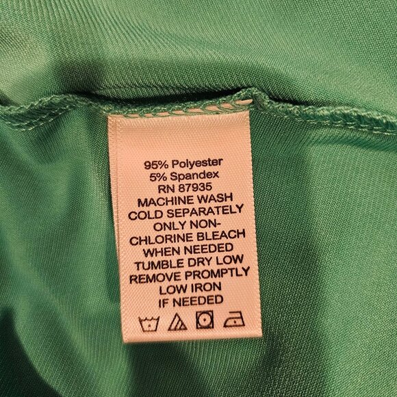 Susan Graver Medium Green Open Front Cardigan Gathered Back Office casual Flowy - Picture 5 of 9